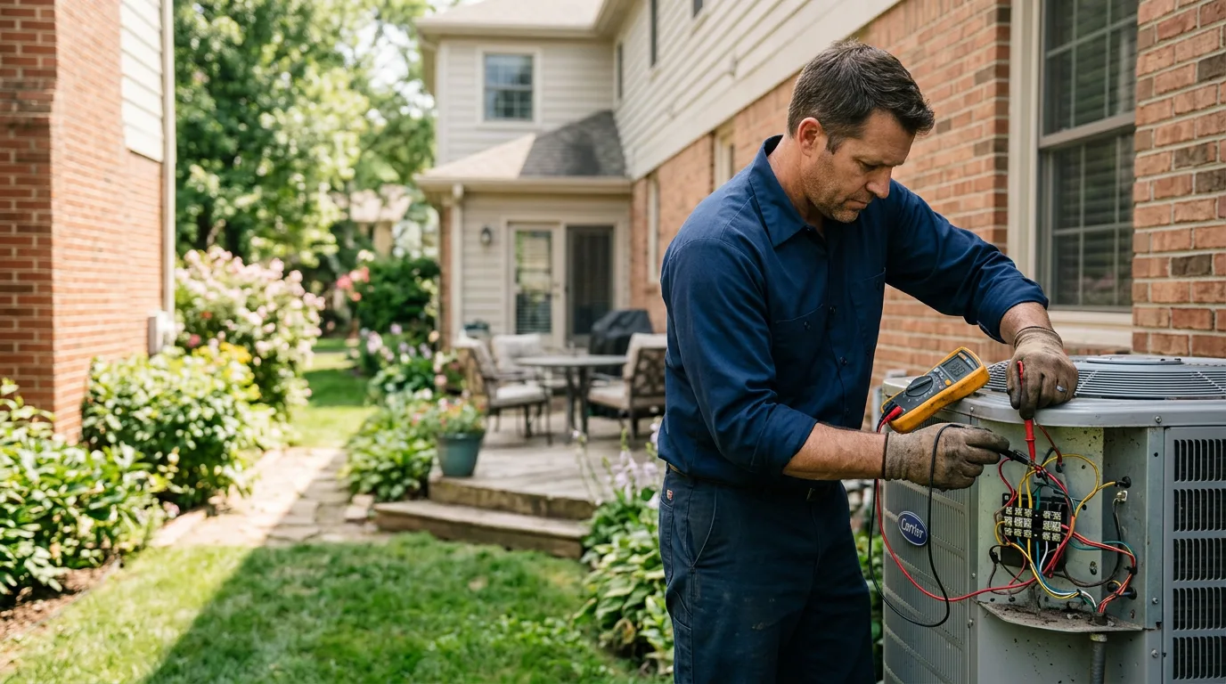 HVAC technician working near Aberdeen, ID